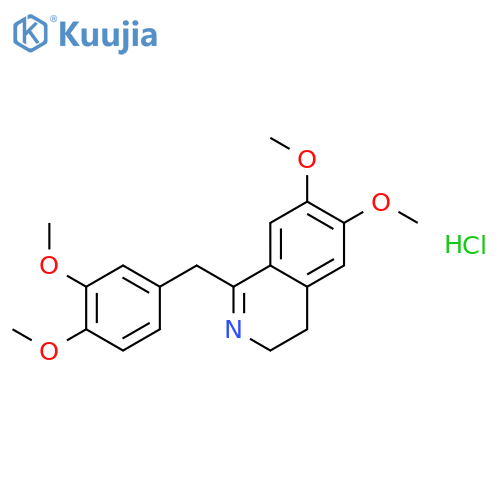 1-(3,4-Dimethoxybenzyl)-6,7-dimethoxy-3,4-dihydroisoquinoline hydrochloride structure