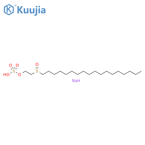 Ethanol, 2-(octadecylsulfinyl)-, 1-(hydrogen sulfate), sodium salt (1:1) structure