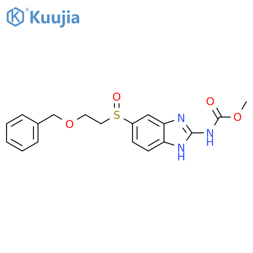 Carbamic acid, [5-[[2-(phenylmethoxy)ethyl]sulfinyl]-1H-benzimidazol-2-yl]-, methyl ester (9CI) structure