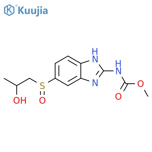Carbamic acid, [5-[(2-hydroxypropyl)sulfinyl]-1H-benzimidazol-2-yl]-, methyl ester (9CI) structure