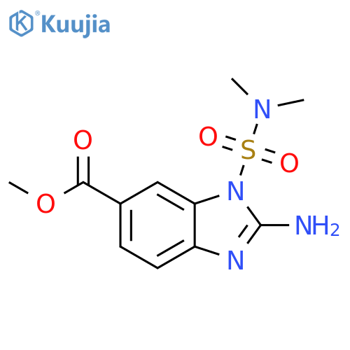 1H-Benzimidazole-6-carboxylic acid,2-amino-1-[(dimethylamino)sulfonyl]-, methyl ester structure