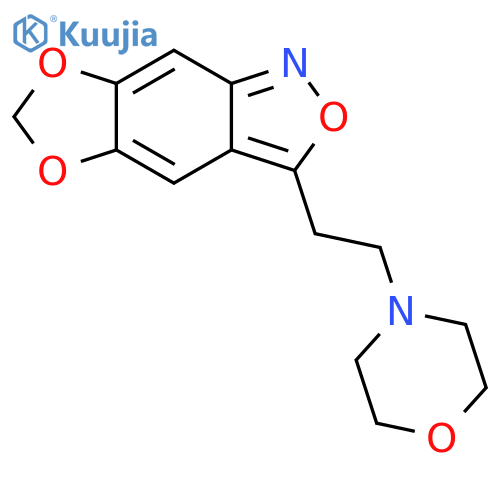 [1,3]Dioxolo[4,5-f]-2,1-benzisoxazole, 3-[2-(4-morpholinyl)ethyl]- structure