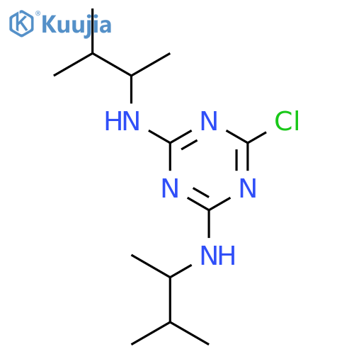 1,3,5-Triazine-2,4-diamine, 6-chloro-N,N'-bis(1,2-dimethylpropyl)- structure