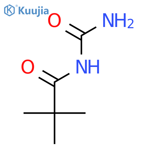 Propanamide,N-(aminocarbonyl)-2,2-dimethyl- structure