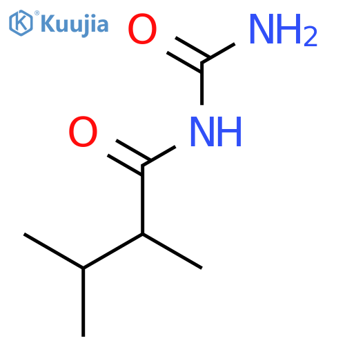 Butanamide,N-(aminocarbonyl)-2,3-dimethyl- structure