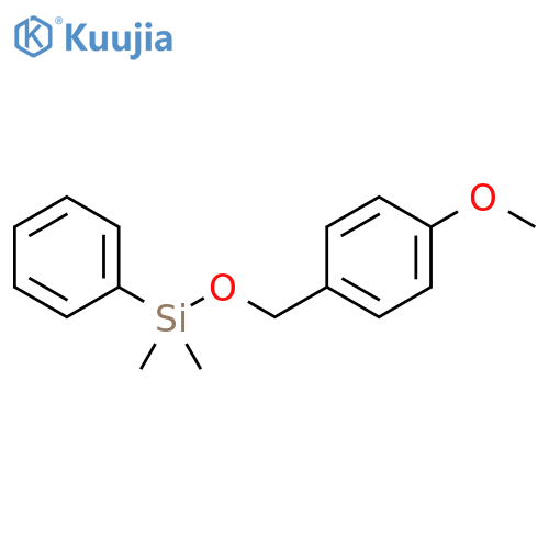 Silane, [(4-methoxyphenyl)methoxy]dimethylphenyl- structure