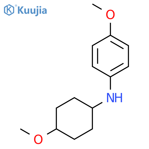 Benzenamine, 4-methoxy-N-(4-methoxycyclohexyl)- structure