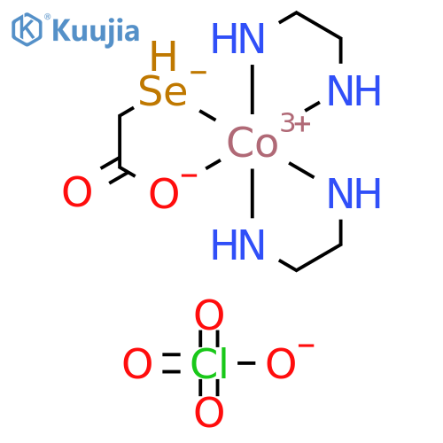 Cobalt(1+), bis(1,2-ethanediamine-N,N')[selenylacetato(2-)-O,Se]-, (OC-6-33)-, perchlorate (9CI) structure