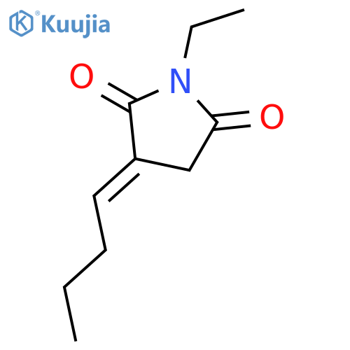 2,5-PYRROLIDINEDIONE, 3-BUTYLIDENE-1-ETHYL- structure
