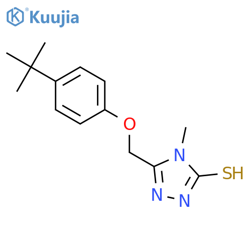 5-(4-tert-Butylphenoxy)methyl-4-methyl-4H-1,2,4-triazole-3-thiol structure