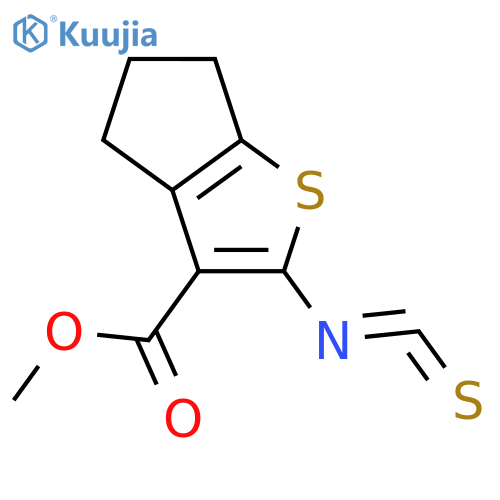 Methyl 2-Isothiocyanato-5,6-dihydro-4H-cyclopentabthiophene-3-carboxylate structure