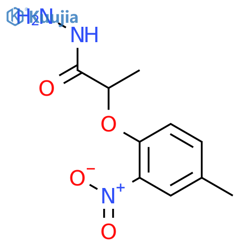 2-(4-Methyl-2-nitrophenoxy)propanohydrazide structure