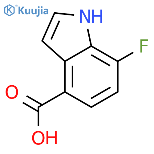 7-fluoro-1H-indole-4-carboxylic acid structure