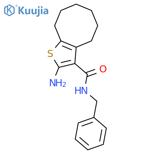 2-Amino-N-benzyl-4,5,6,7,8,9-hexahydrocyclooctabthiophene-3-carboxamide structure