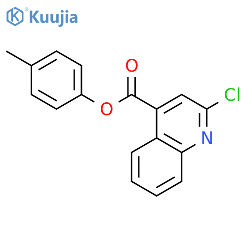 4-QUINOLINECARBOXYLIC ACID, 2-CHLORO-, 4-METHYLPHENYL ESTER structure