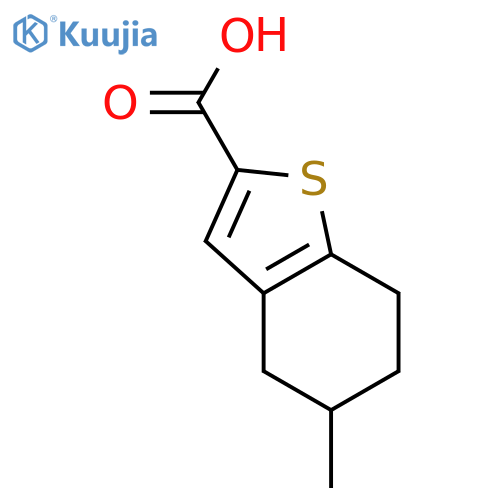 5-methyl-4,5,6,7-tetrahydro-1-benzothiophene-2-carboxylic Acid structure