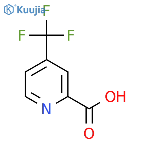 4-(Trifluoromethyl)pyridine-2-carboxylic acid structure
