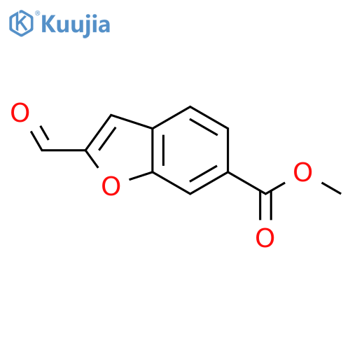 Methyl 2-formyl-1-benzofuran-6-carboxylate structure