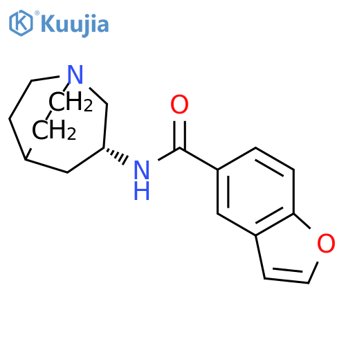 5-BENZOFURANCARBOXAMIDE, N-(3R)-1-AZABICYCLO[3.2.2]NON-3-YL- structure