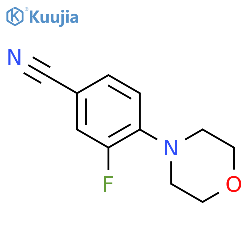 3-fluoro-4-(morpholin-4-yl)benzonitrile structure