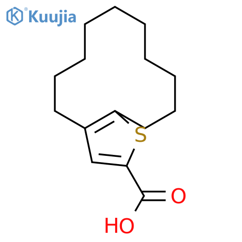 4,5,6,7,8,9,10,11,12,13-Decahydrocyclododecab-thiophene-2-carboxylic acid structure