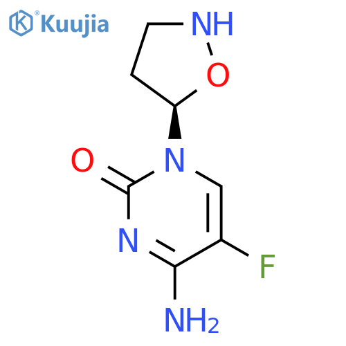 2(1H)-Pyrimidinone,4-amino-5-fluoro-1-(5R)-5-isoxazolidinyl-(9CI) structure