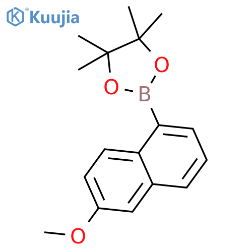 1,3,2-Dioxaborolane, 2-(6-methoxy-1-naphthalenyl)-4,4,5,5-tetramethyl- structure