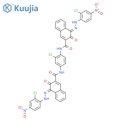2-Naphthalenecarboxamide,N,N'-(2-chloro-1,4-phenylene)bis[4-[2-(2-chloro-4-nitrophenyl)diazenyl]-3-hydroxy- structure