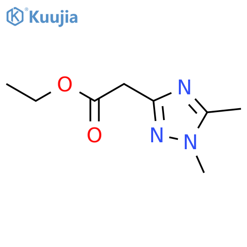 1H-1,2,4-Triazole-3-acetic acid, 1,5-dimethyl-, ethyl ester structure