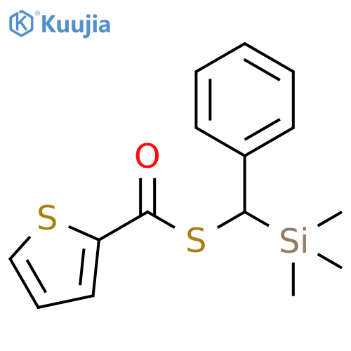 2-Thiophenecarbothioic acid, S-[phenyl(trimethylsilyl)methyl] ester structure