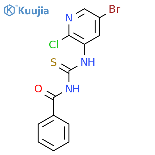 Benzamide, N-[[(5-bromo-2-chloro-3-pyridinyl)amino]thioxomethyl]- structure