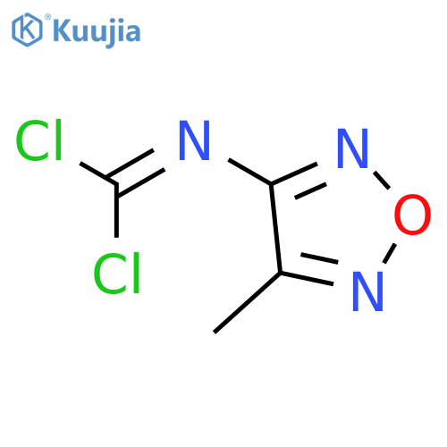 Carbonimidic dichloride, (4-methyl-1,2,5-oxadiazol-3-yl)- structure