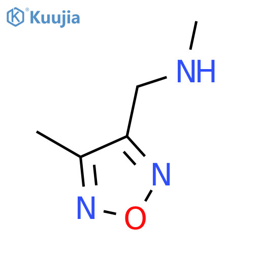 N-Methyl-1-(4-methyl-1,2,5-oxadiazol-3-yl)methanamine structure