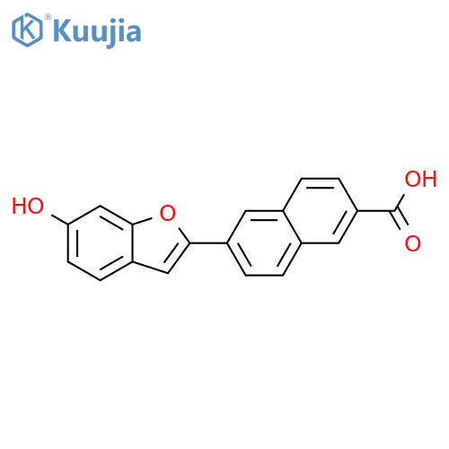 2-Naphthalenecarboxylic acid, 6-(6-hydroxy-2-benzofuranyl)- structure