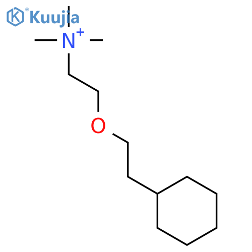 Ethanaminium, 2-(2-cyclohexylethoxy)-N,N,N-trimethyl- structure