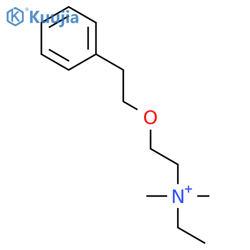 ETHANAMINIUM, N-ETHYL-N,N-DIMETHYL-2-(2-PHENYLETHOXY)- structure