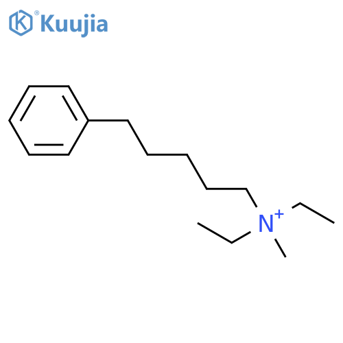Benzenepentanaminium, N,N-diethyl-N-methyl- structure