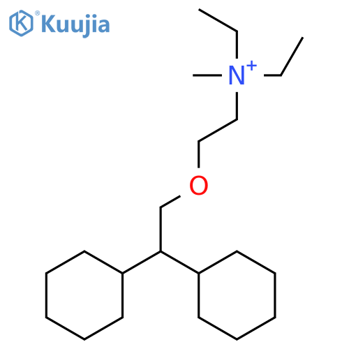 ETHANAMINIUM, 2-(2,2-DICYCLOHEXYLETHOXY)-N,N-DIETHYL-N-METHYL- structure