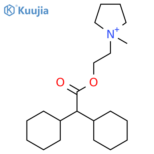 PYRROLIDINIUM, 1-[2-[(DICYCLOHEXYLACETYL)OXY]ETHYL]-1-METHYL- structure