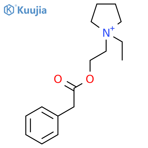 Pyrrolidinium, 1-ethyl-1-[2-[(phenylacetyl)oxy]ethyl]- structure