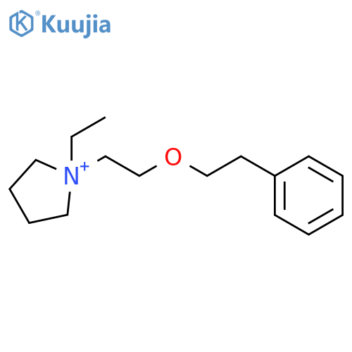 PYRROLIDINIUM, 1-ETHYL-1-[2-(2-PHENYLETHOXY)ETHYL]- structure