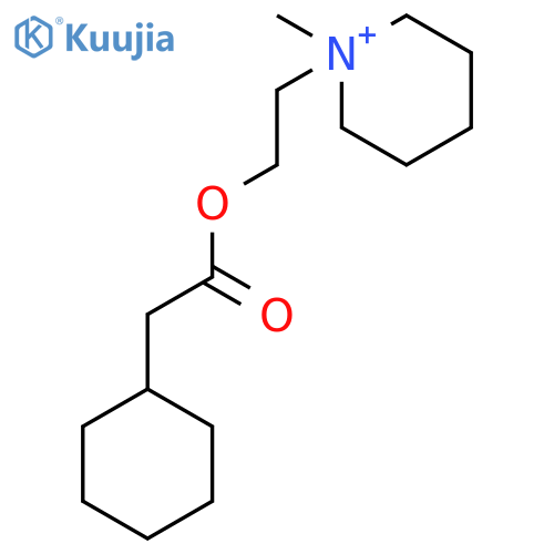 Piperidinium, 1-[2-[(cyclohexylacetyl)oxy]ethyl]-1-methyl- structure