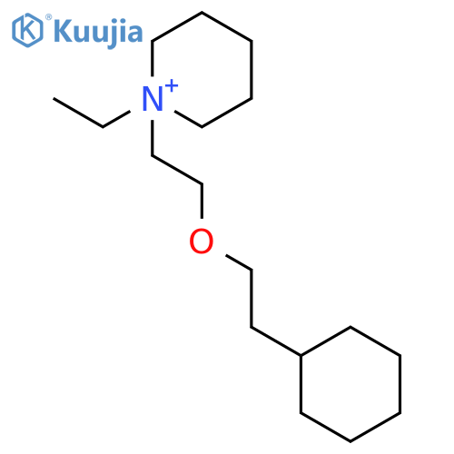 PIPERIDINIUM, 1-[2-(2-CYCLOHEXYLETHOXY)ETHYL]-1-ETHYL- structure