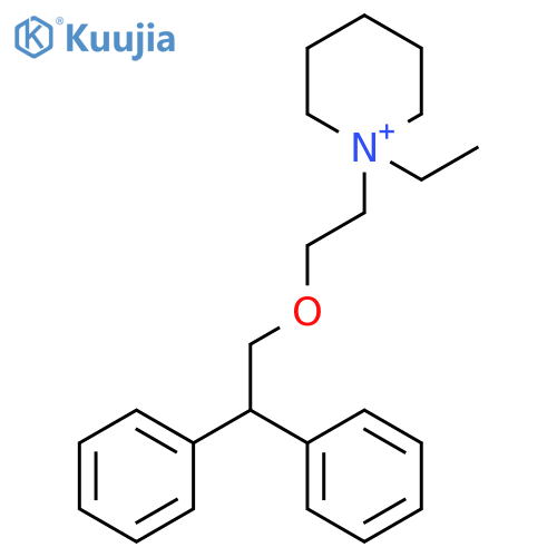 Piperidinium, 1-[2-(2,2-diphenylethoxy)ethyl]-1-ethyl- structure