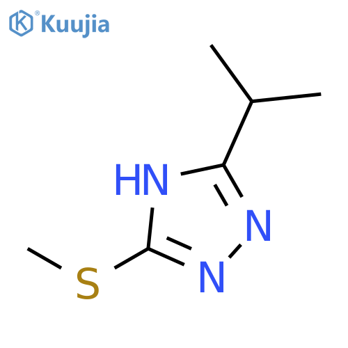 1H-1,2,4-TRIAZOLE, 3-(1-METHYLETHYL)-5-(METHYLTHIO)- structure