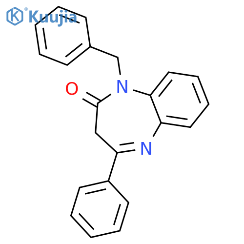 2H-1,5-Benzodiazepin-2-one, 1,3-dihydro-4-phenyl-1-(phenylmethyl)- structure