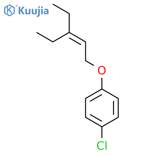 Benzene, 1-chloro-4-[(3-ethyl-2-pentenyl)oxy]- structure