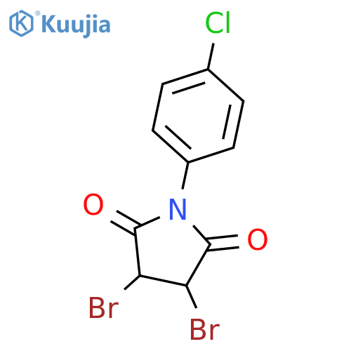 3,4-dibromo-1-(4-chlorophenyl)pyrrolidine-2,5-dione structure