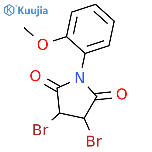 2,5-PYRROLIDINEDIONE, 3,4-DIBROMO-1-(2-METHOXYPHENYL)- structure