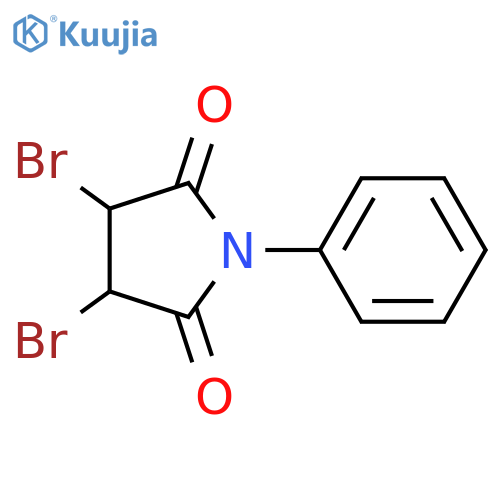 3,4-Dibromo-1-phenylpyrrolidine-2,5-dione structure